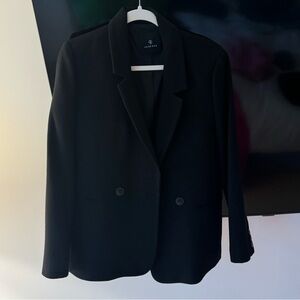 Anine Bing Black Wool Oversized Blazer